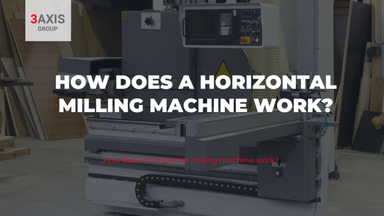 How does a horizontal milling machine work